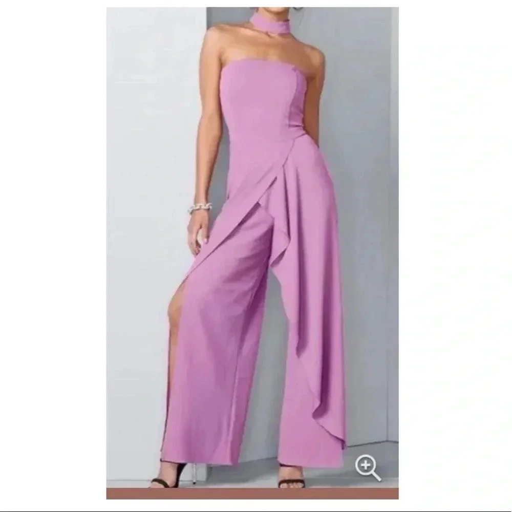 Strapless Draped Jumpsuit